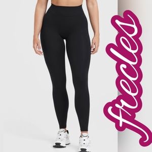 FRECKLES HI RISE BLACK LONG UNISEX LEGGINGS